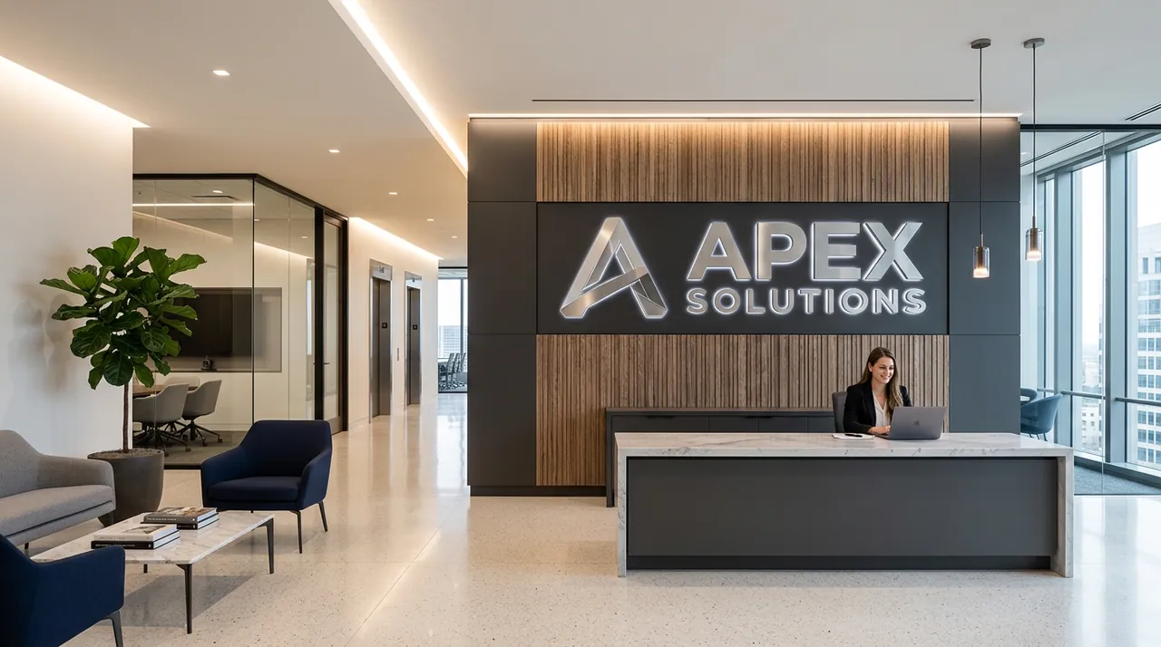 Logotipo 3D de Parede para Recepção - Excelência Comunicação Visual em Ceres, Goiás