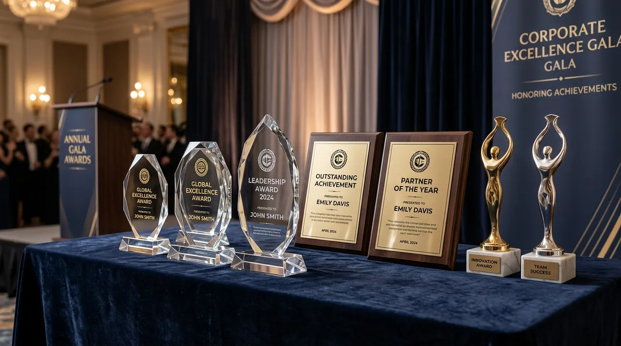 Troféus e Placas de Homenagem - Excelência Comunicação Visual em Ceres, Goiás